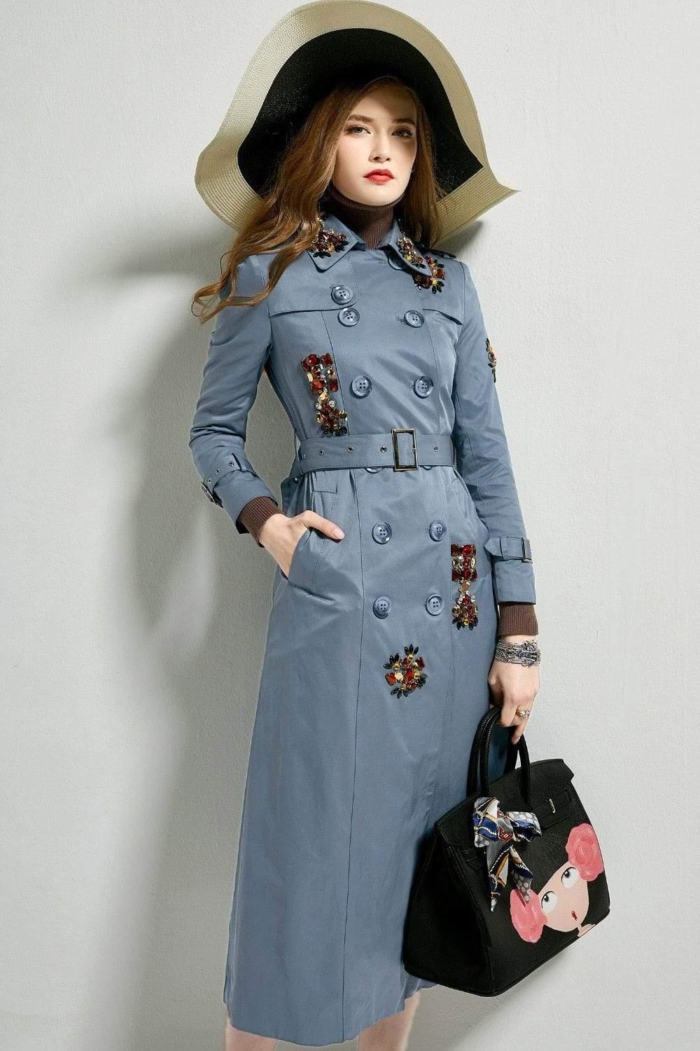 Her Shop Coats, Jackets & Blazers England Style Autumn Spring Trench Coat