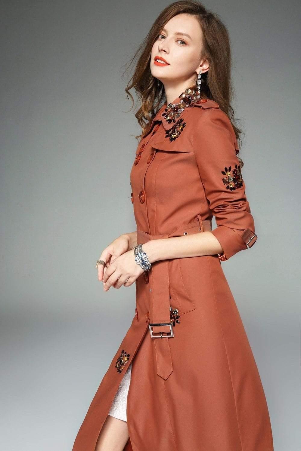 Her Shop Coats, Jackets & Blazers England Style Autumn Spring Trench Coat