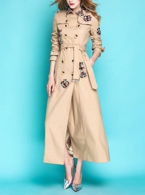 Her Shop Coats, Jackets & Blazers England Style Autumn Spring Trench Coat