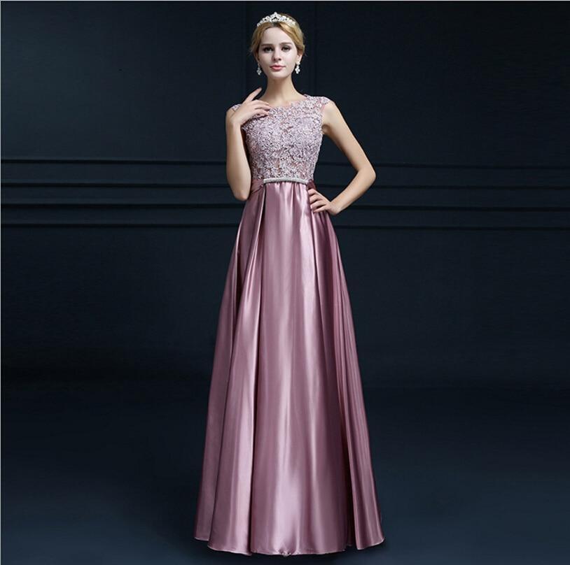 Her Shop Dress Pink / 6 A-line Chiffon Lace Wedding Party Dress