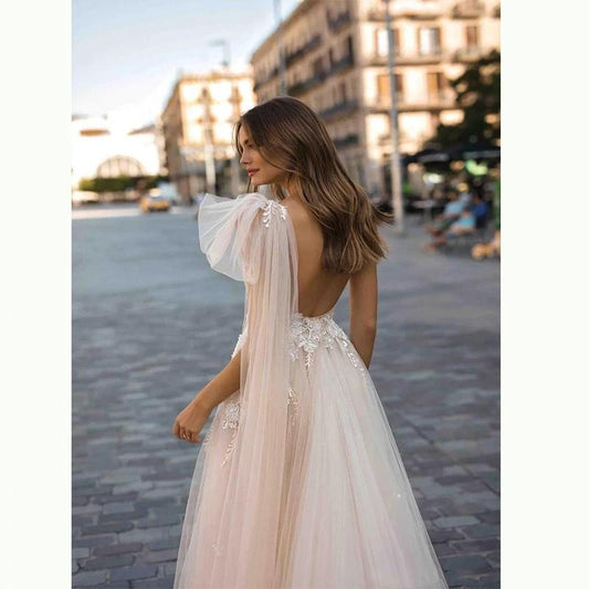 HER SHOP Dress picture color / 14W Bohemian Wedding Bridal Dresse - HER SHOP