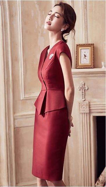 Her Shop Dress only dress / S Women's Formal Elegant Dress Set
