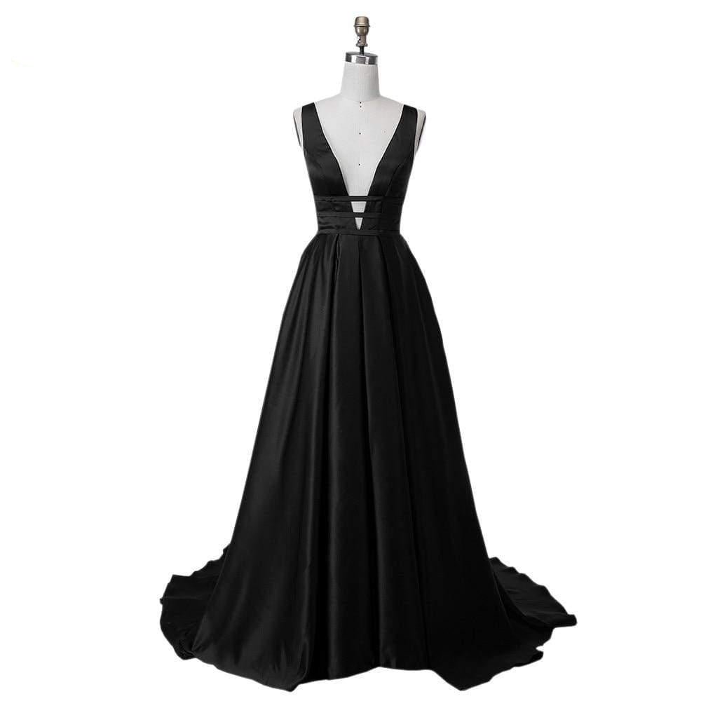 Elegant Satin Evening Gown