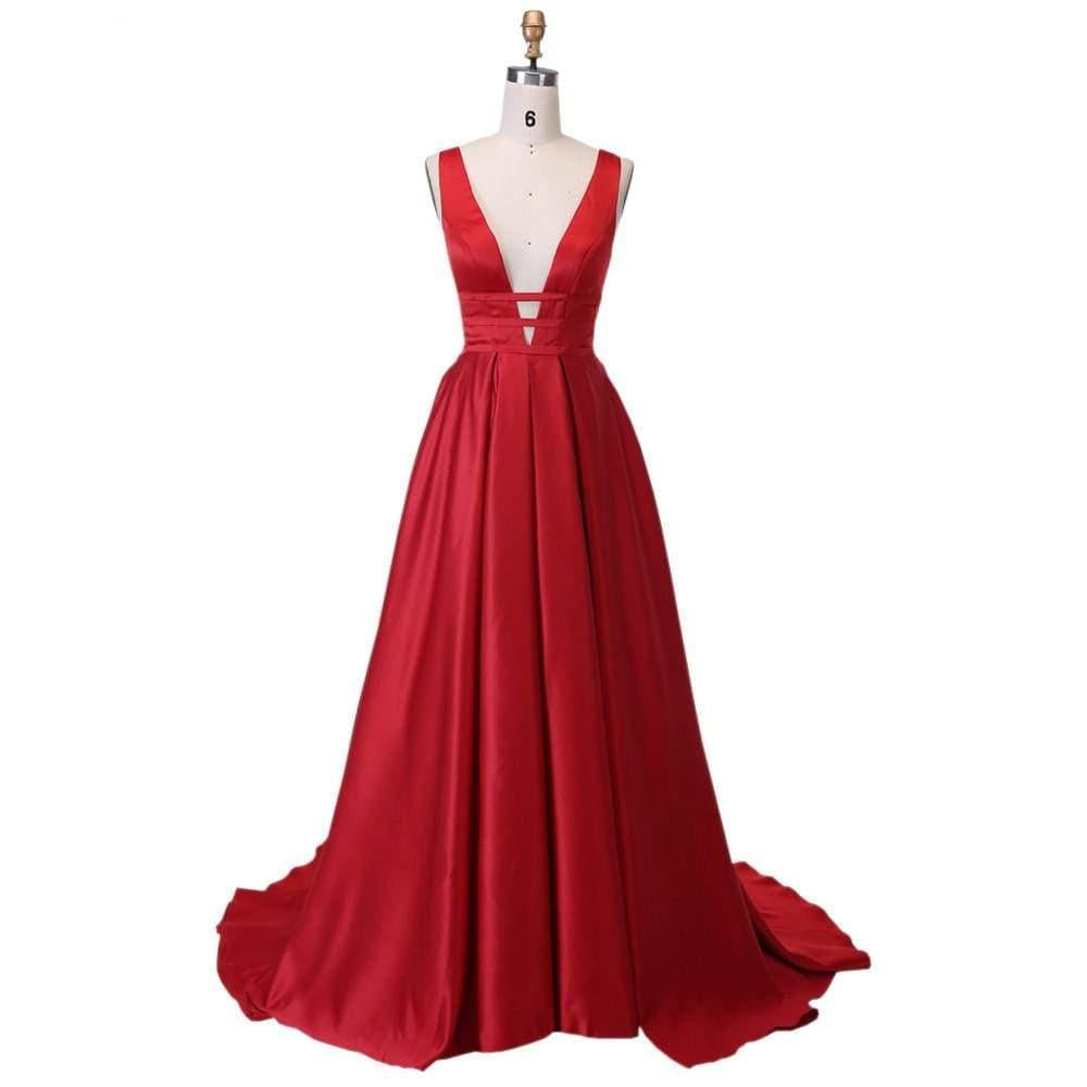 Elegant Satin Evening Gown
