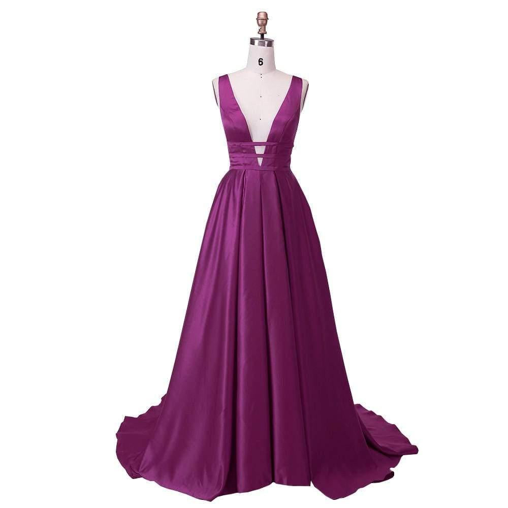 Elegant Satin Evening Gown