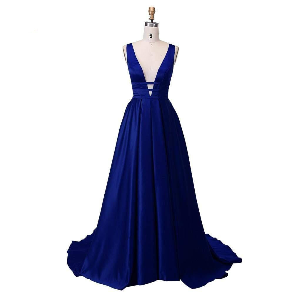 Elegant Satin Evening Gown
