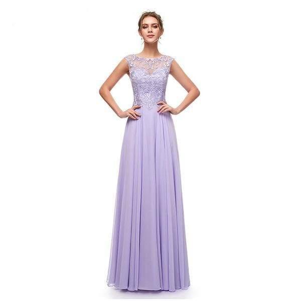 Her Shop Dresses Embroidery Beaded Elegant Long Evening Party Dresses
