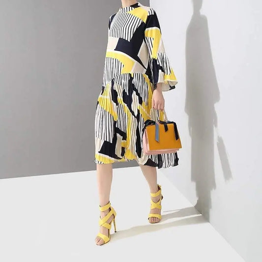 New Fashion Pleated Loose Dress - HER SHOP®