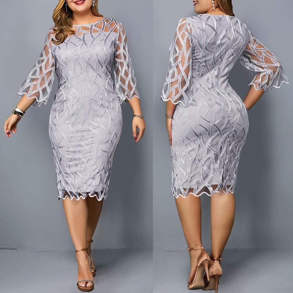 Plus Size Elegant Women Dress