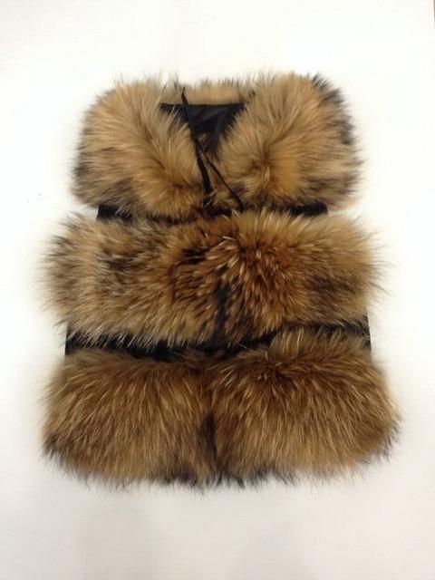 Genuine Raccoon Fur Fashion Vest