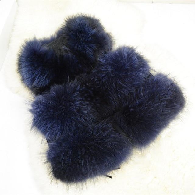 Genuine Raccoon Fur Fashion Vest