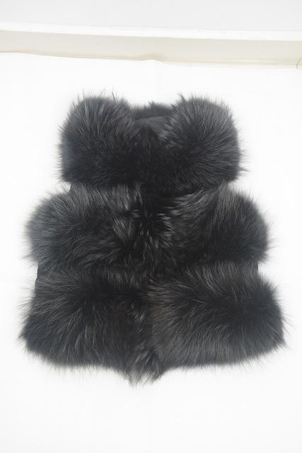 Genuine Raccoon Fur Fashion Vest