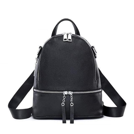 Her Shop Handbags Gray White / 100% Genuine Leather Excellent Fashion Women's Backpacks - HER SHOP