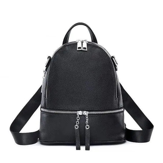 Her Shop Handbags Gray White / 100% Genuine Leather Excellent Fashion Women's Backpacks - HER SHOP®