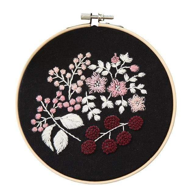 Easy Flower Embroidery DIY Kit