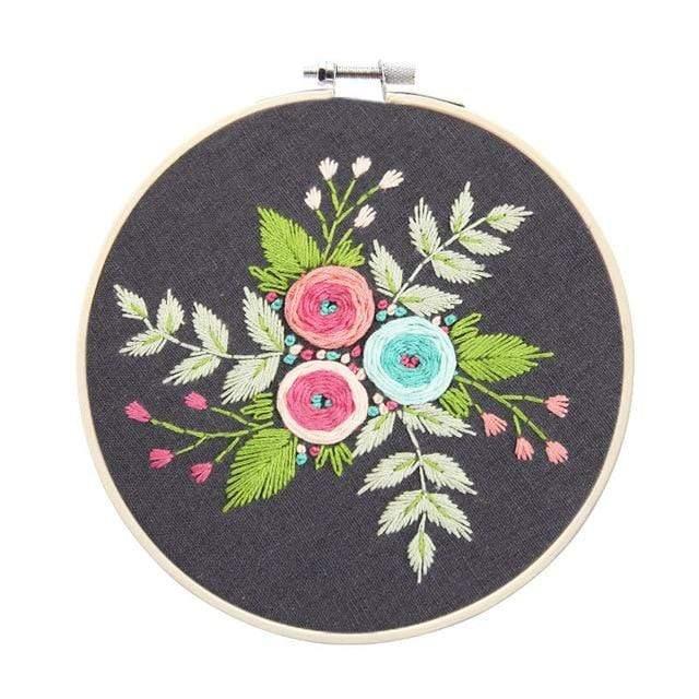 Easy Flower Embroidery DIY Kit