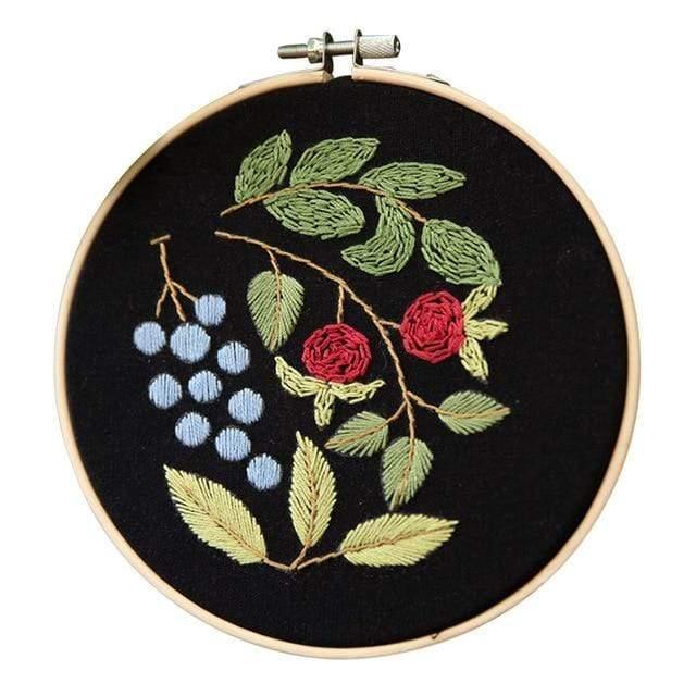 Easy Flower Embroidery DIY Kit