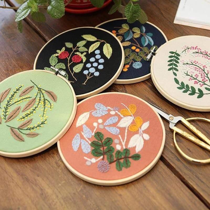 Easy Flower Embroidery DIY Kit