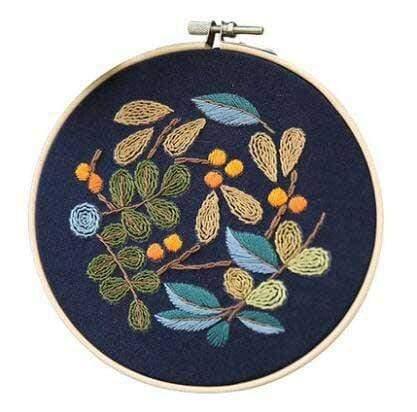 Easy Flower Embroidery DIY Kit