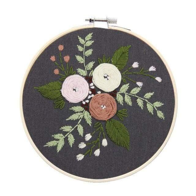 Easy Flower Embroidery DIY Kit