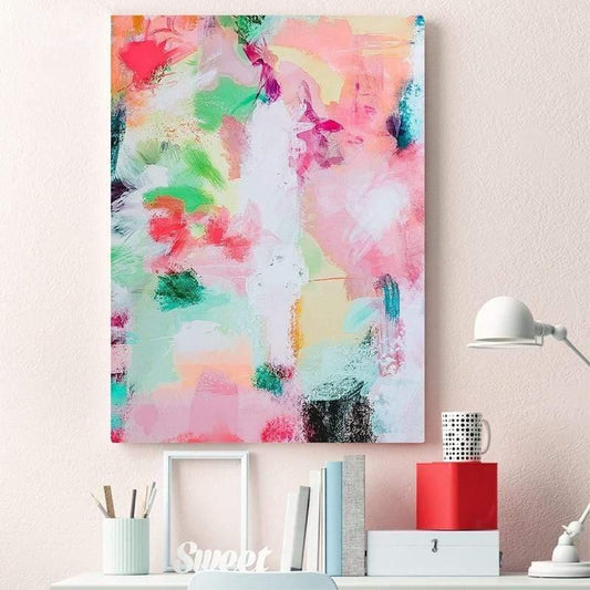 Colorful Modern Abstract Painting Wall Art Decor Poster - HER SHOP
