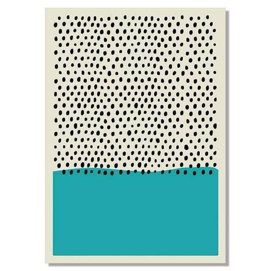 Modern Multicolored Abstract Geometric Wall Art Canvas - HER SHOP