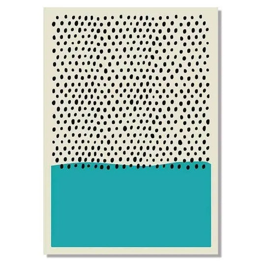 Modern Multicolored Abstract Geometric Wall Art Canvas - HER SHOP®
