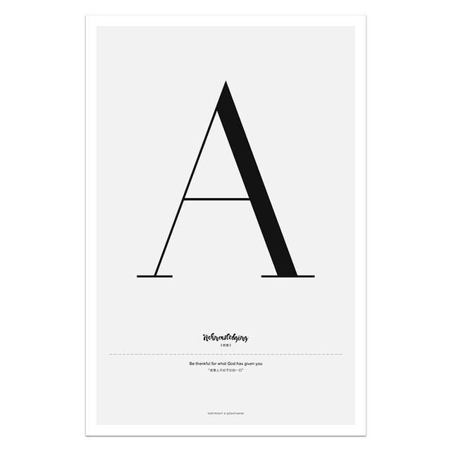 Nordic Style Simple Love Posters