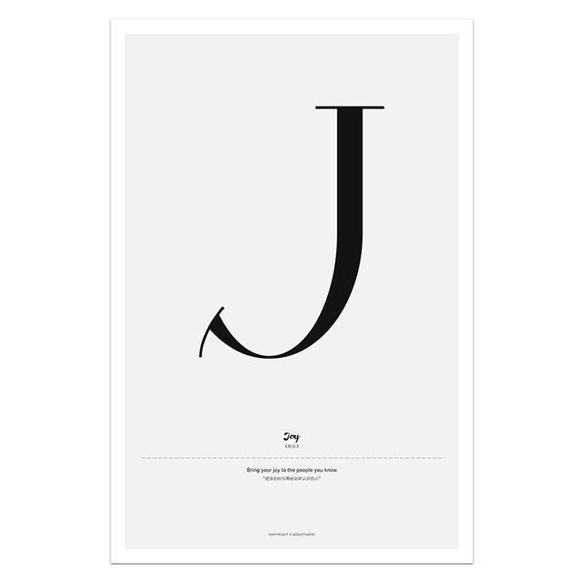 Nordic Style Simple Love Posters