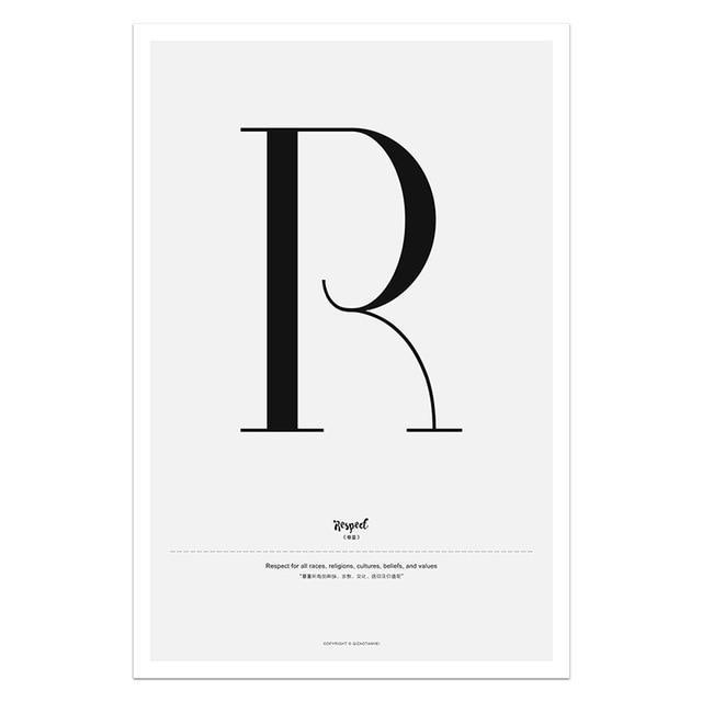 Nordic Style Simple Love Posters