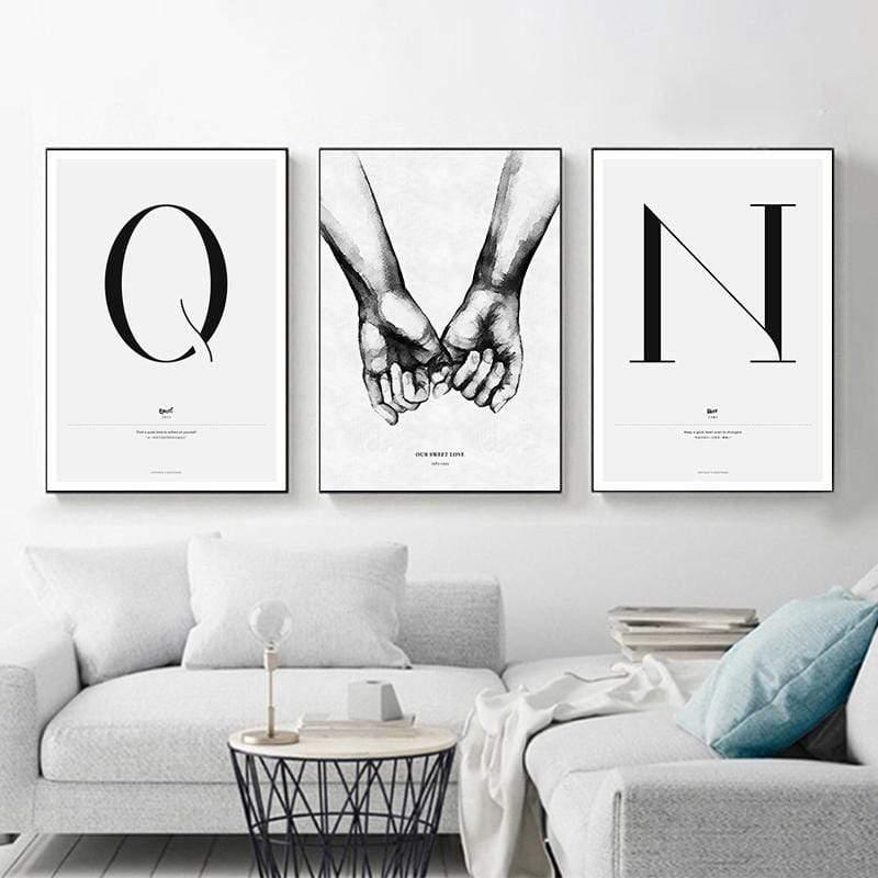 Nordic Style Simple Love Posters