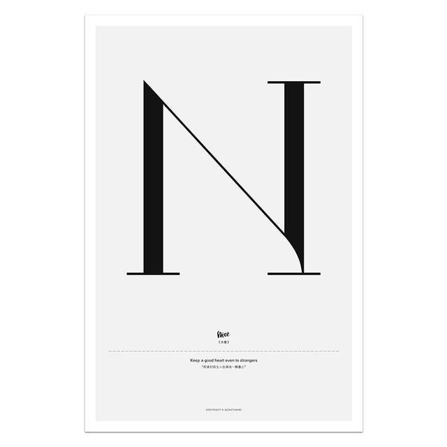 Nordic Style Simple Love Posters