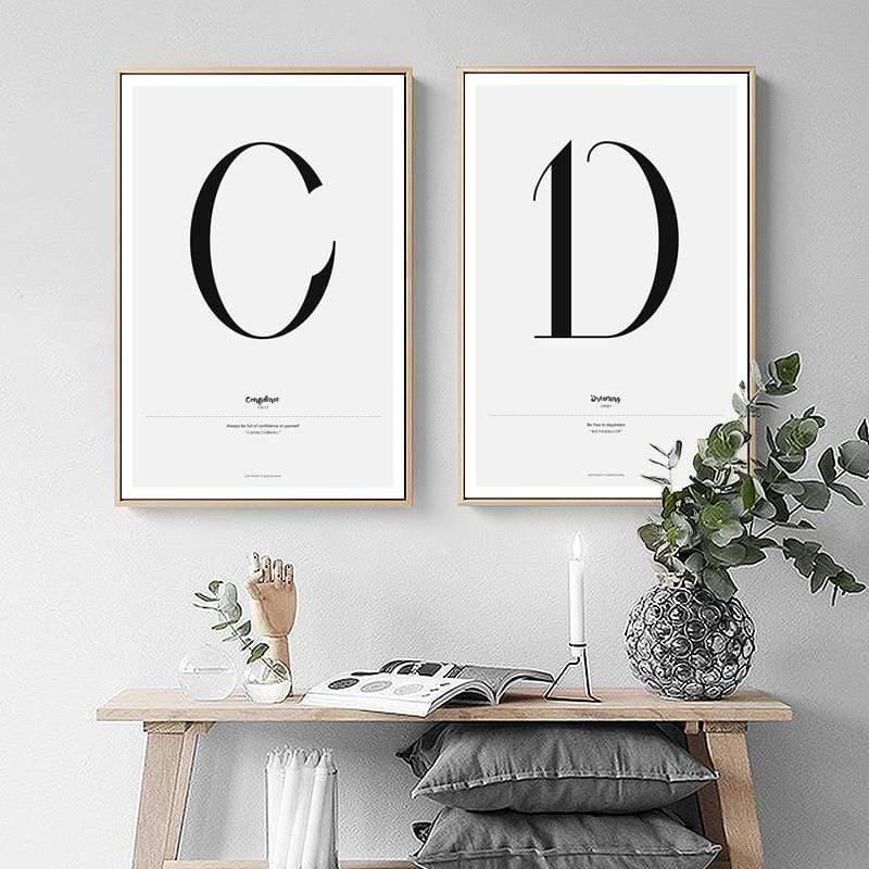 Nordic Style Simple Love Posters