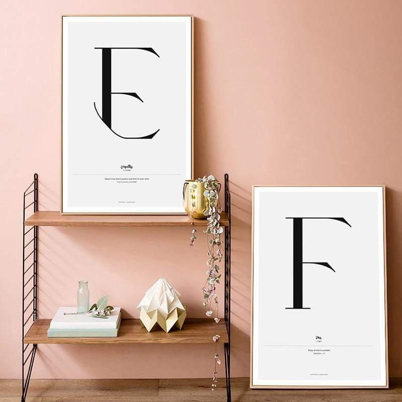 Nordic Style Simple Love Posters