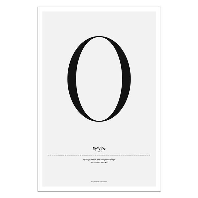 Nordic Style Simple Love Posters