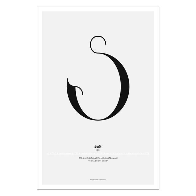 Nordic Style Simple Love Posters
