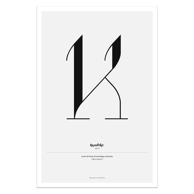 Nordic Style Simple Love Posters