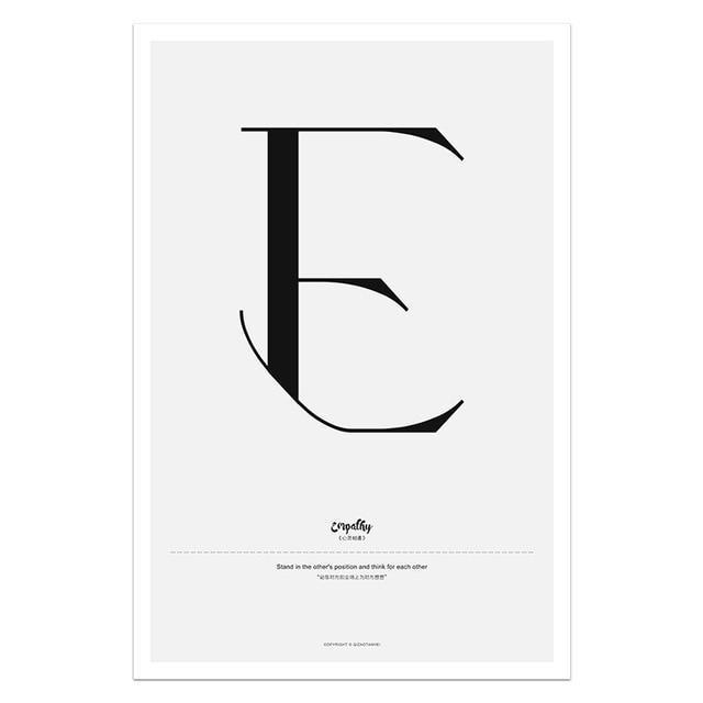 Nordic Style Simple Love Posters
