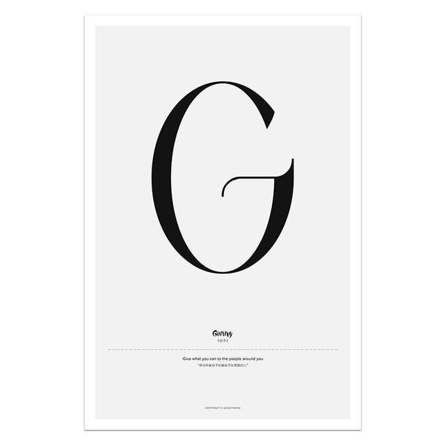 Nordic Style Simple Love Posters