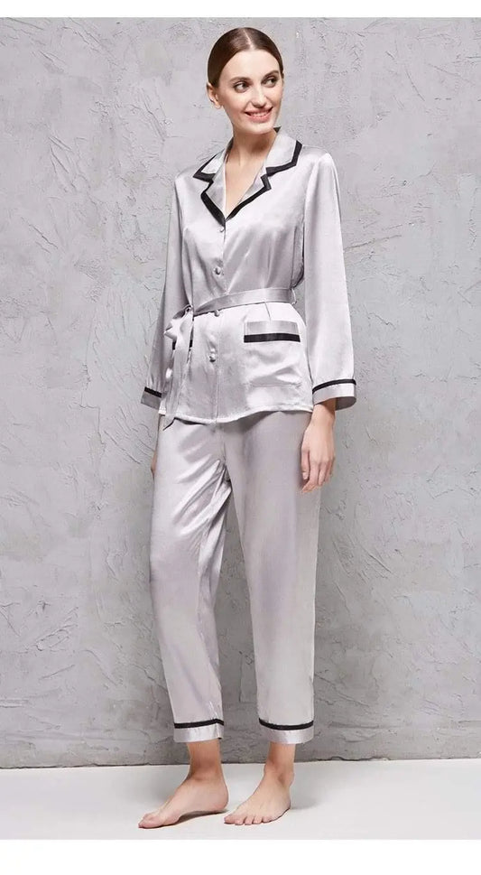 High-end 100% Mulberry Silk Pajama Suit Her Shop - HER SHOP®
