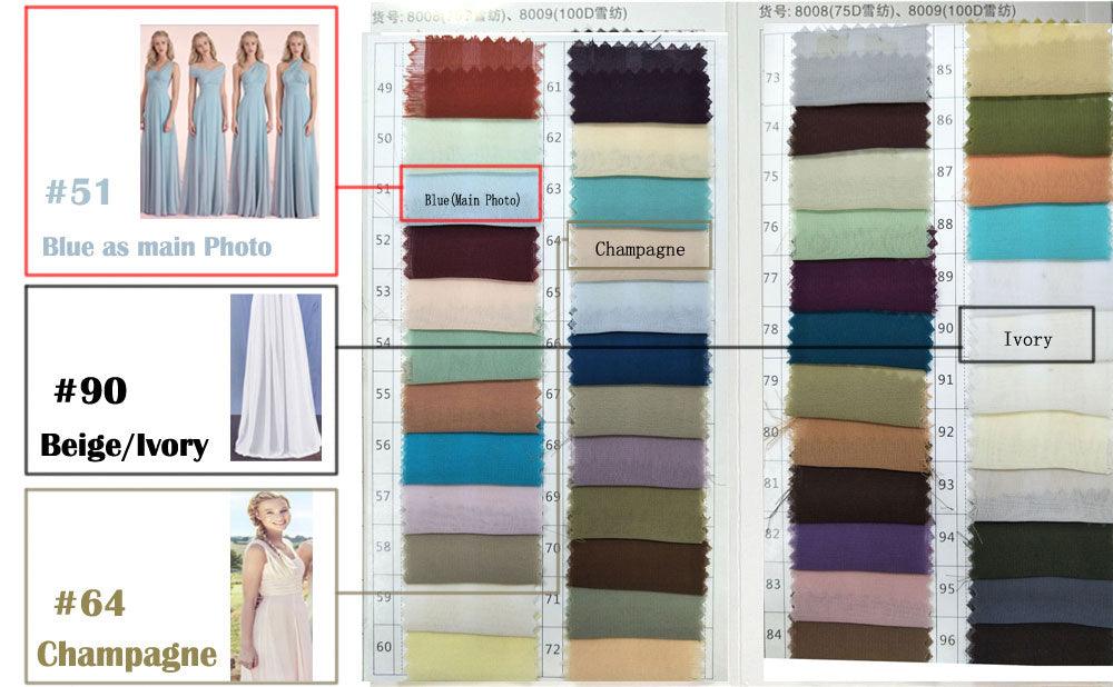 Candy Color Ruffles Chiffon A-Line Lace Up Sleeveless Bridesmaid Dresses