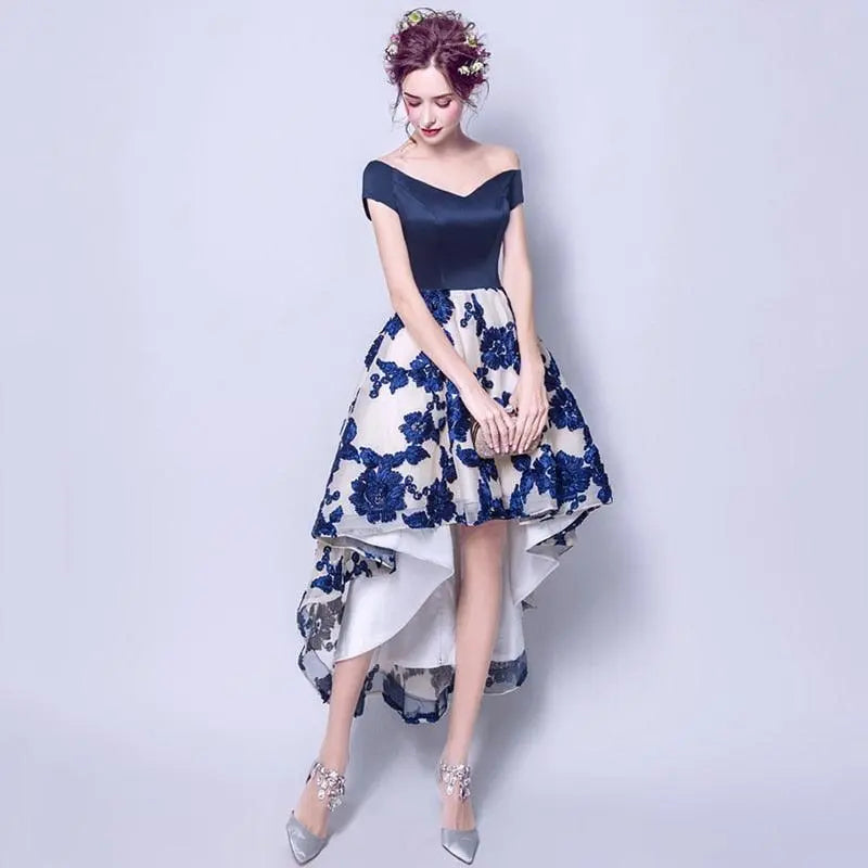 V-Neck Party Dress for Banquets and Special Events