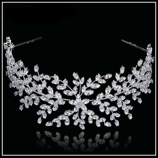 Fashion Wedding Tiaras Bride Crown With Zircon - HER SHOP