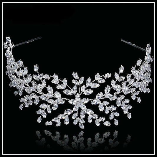 Fashion Wedding Tiaras Bride Crown With Zircon - HER SHOP®