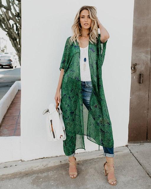 Floral Print Bikini Beach Cover-ups
