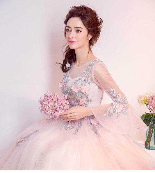Floral Beaded Prom / Homecoming Dresses - HER SHOP