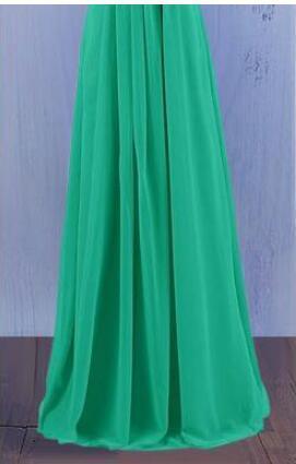 Candy Color Ruffles Chiffon A-Line Lace Up Sleeveless Bridesmaid Dresses