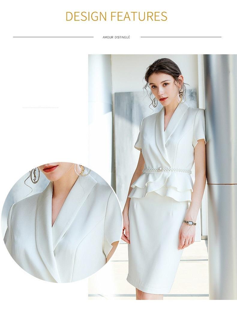 High-End Women's Formal Suit Set – Elegant and Professional Attire for Any Occasion