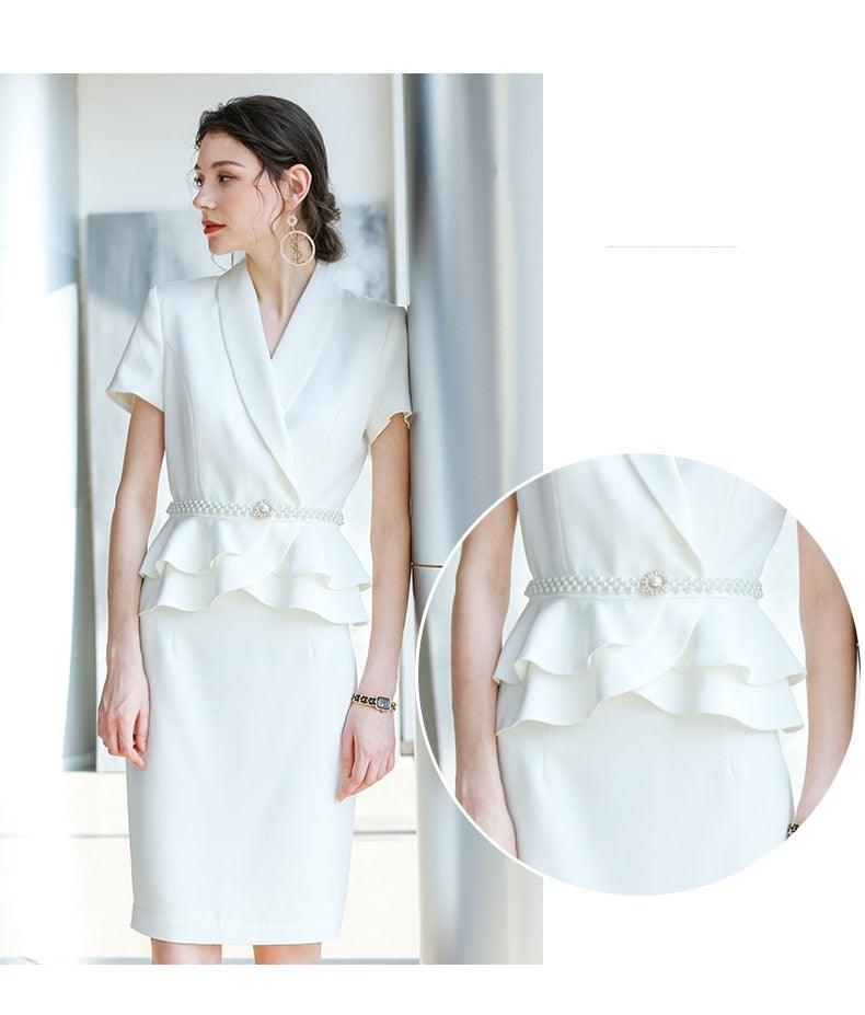 High-End Women's Formal Suit Set – Elegant and Professional Attire for Any Occasion