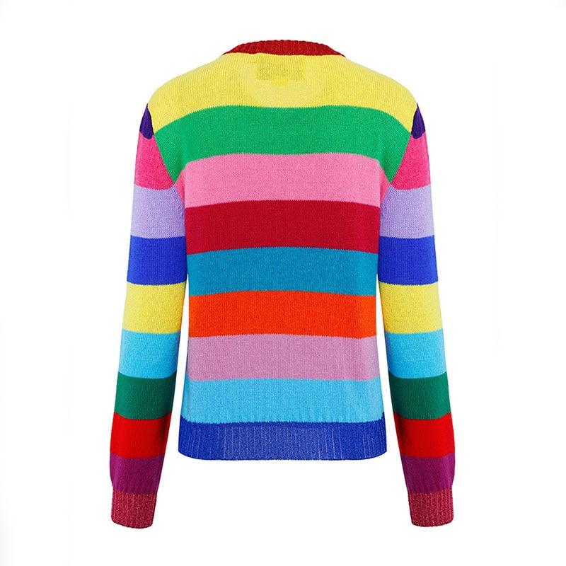 Runway Design Tiger Sequins Embroidered Women Sweater